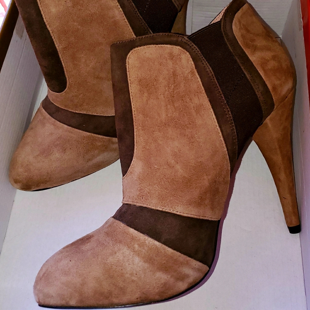 Suede booties